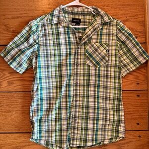 Marmot Men's Plaid Shirt in Green and Blue